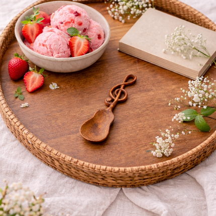 Handmade music note wooden spoon is easy to clean and perfect for everyday use in your kitchen.
