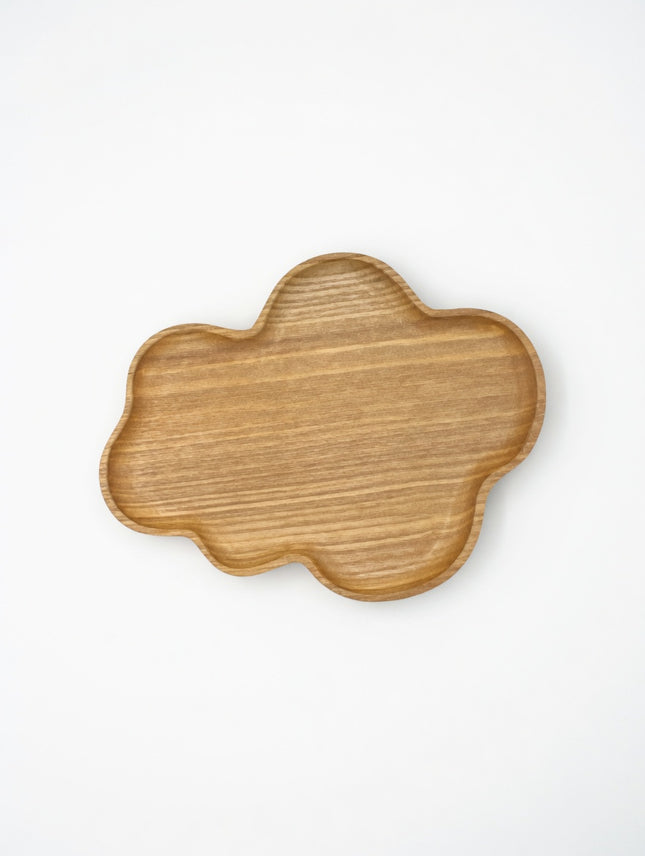 Handcrafted wooden cloud tray for serving coffee, desserts, and adding warmth to your home decor.