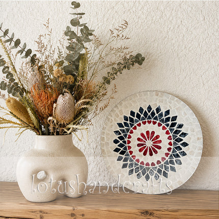Mother Of Pearl Lacquer Wall placemat Mandala.