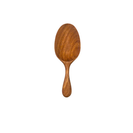 Handcrafted oval wooden spoon perfect for decor and everyday use in modern living spaces.