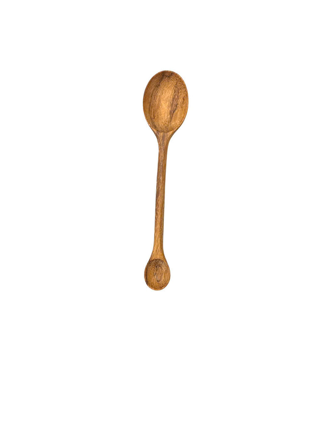 Handcrafted wooden dual tasting spoon is handmade and convenient for users in everyday cooking and serving tasks.