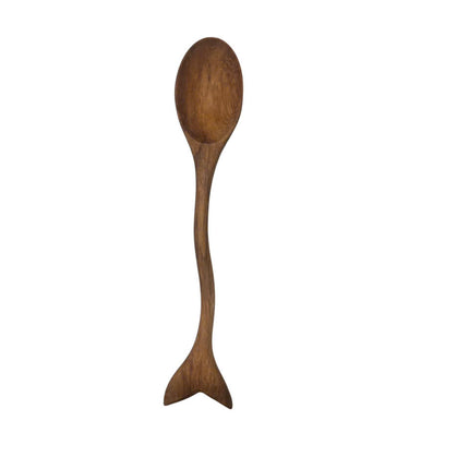 Handcrafted wooden whale tail spice spoon is cute, charming, and perfect for everyday kitchen use.