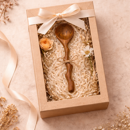 A handcrafted wooden twig curve spoon is a meaningful handmade gift that brings warmth, uniqueness, and natural beauty to everyday living.