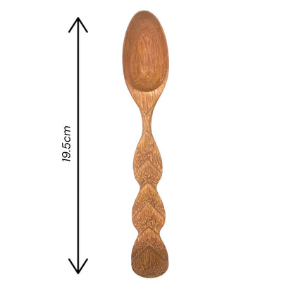 Cute handcrafted wooden spice spoon with perfect size for daily cooking and serving use.