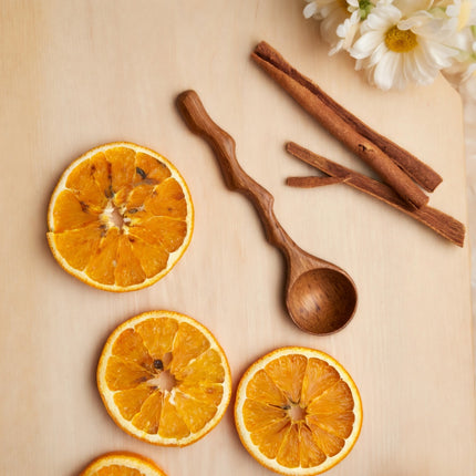 Handcrafted handmade wooden twigcurve spoon designed for durability easy cleaning and a natural aesthetic perfect for everyday kitchen use.