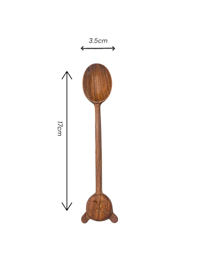 Little bear handcrafted wooden spoon is an ideal kitchen tool for everyday cooking and gentle family meals.