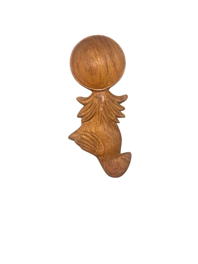 Handcrafted wooden bird spoon made from natural wood brings warmth, safety, and a unique artistic touch to your kitchen.