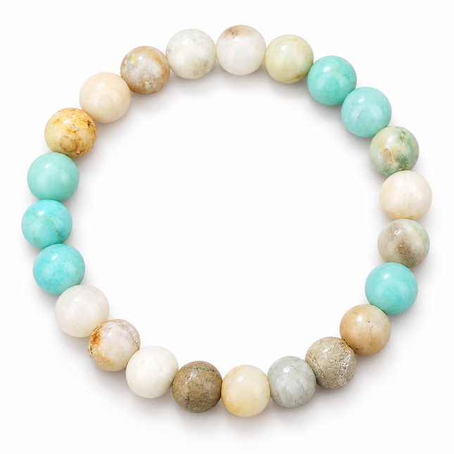 Amazonite Natural Stone Bracelet approx 18–18.5 cm