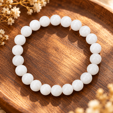 Clear Quartz Beaded Bracelet approx 18–18.5 cm