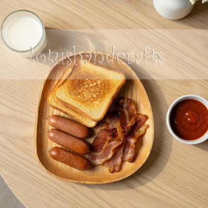 Ashwood pebble shaped serving tray for coffee, snacks, decor, and beautiful everyday living moments.
