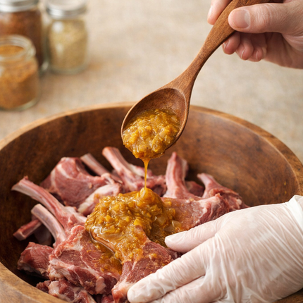 Handcrafted redwood unique design spoon makes measuring spices easy and precise for everyday cooking.