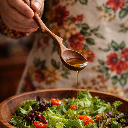 Twig shape serving spoon handmade wooden designed for serving meals adding a natural rustic touch to your dining table.