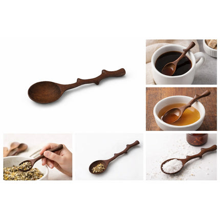 Handcrafted Wooden Spoon – 18cm Natural Wood Serving Spoon | Eco-Friendly Kitchen Utensil SPN-041