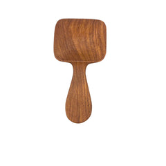 This cute handcrafted mini square redwood scoop is perfect for precise measuring and serving ingredients.