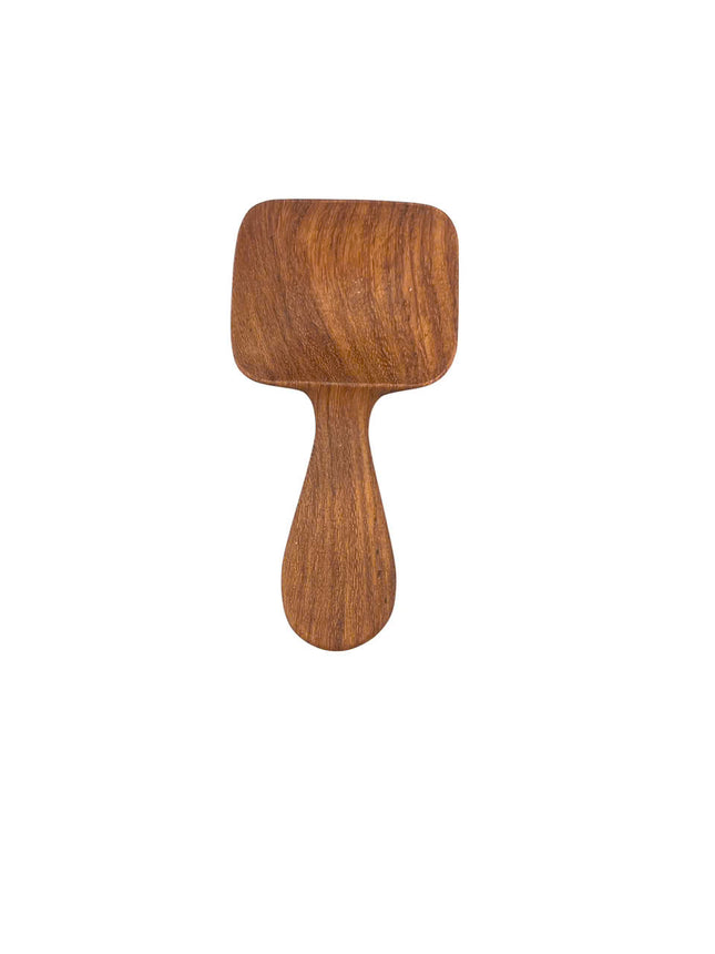 This cute handcrafted mini square redwood scoop is perfect for precise measuring and serving ingredients.