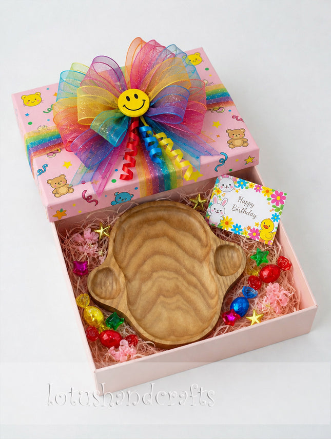 Handcarved wooden monkey shape tray, a thoughtful gift for everyday use and decoration.